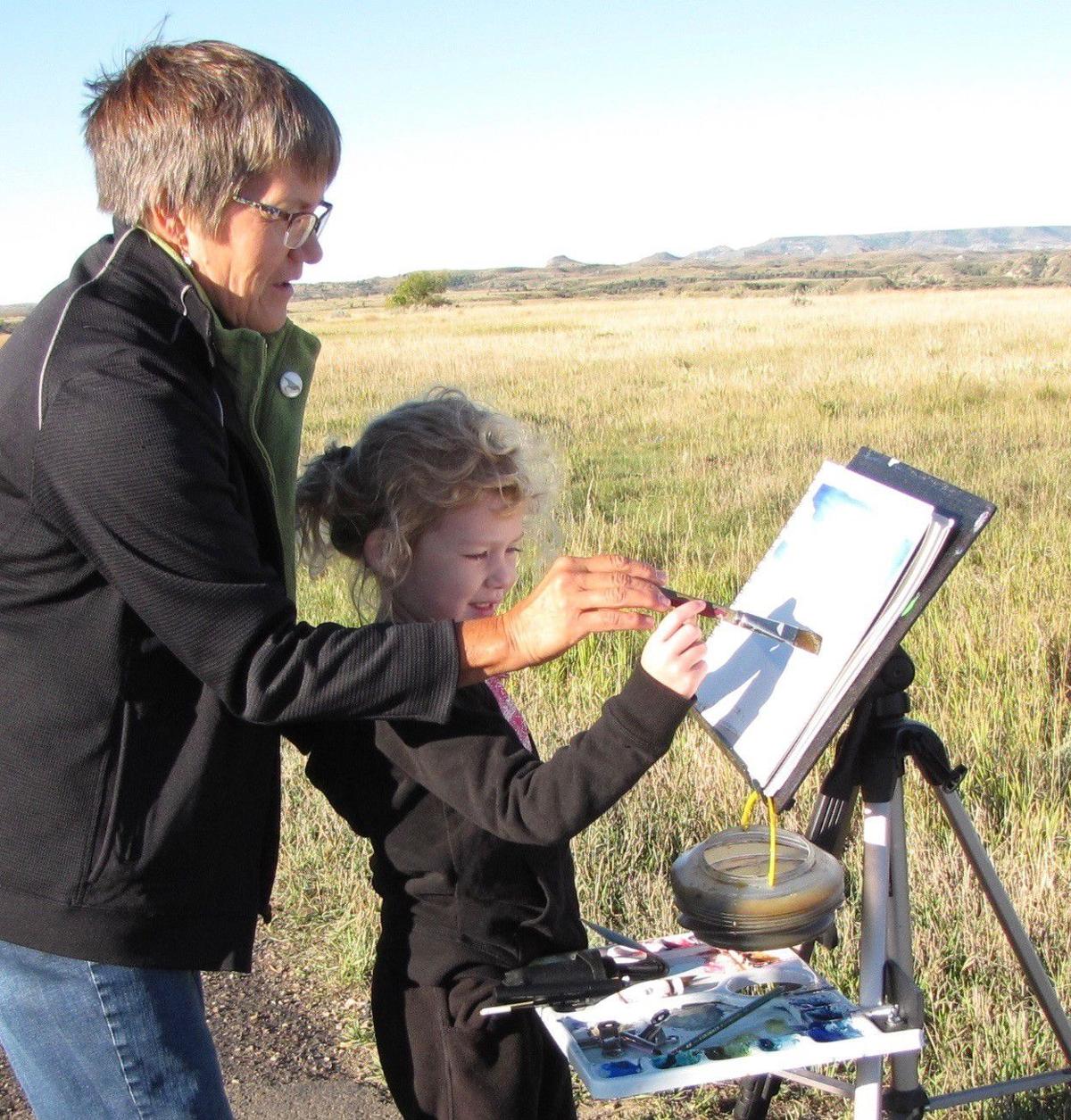 Painting in Theodore Roosevelt Park
