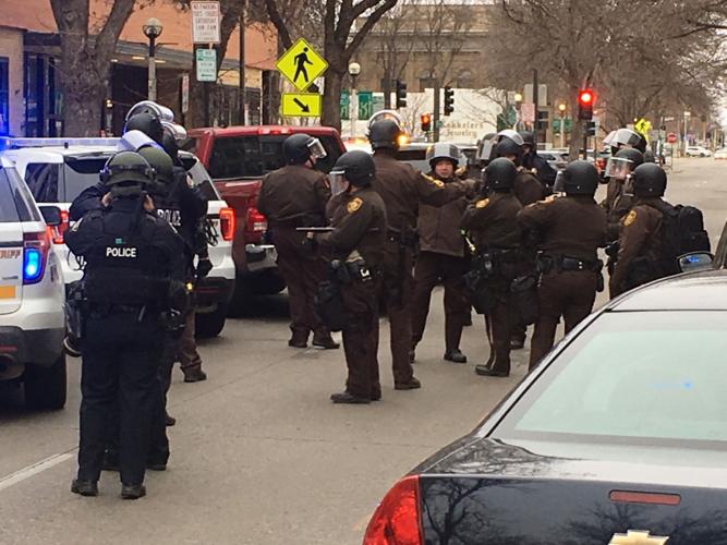 Arrests made in downtown Bismarck, rally held in Mandan for female