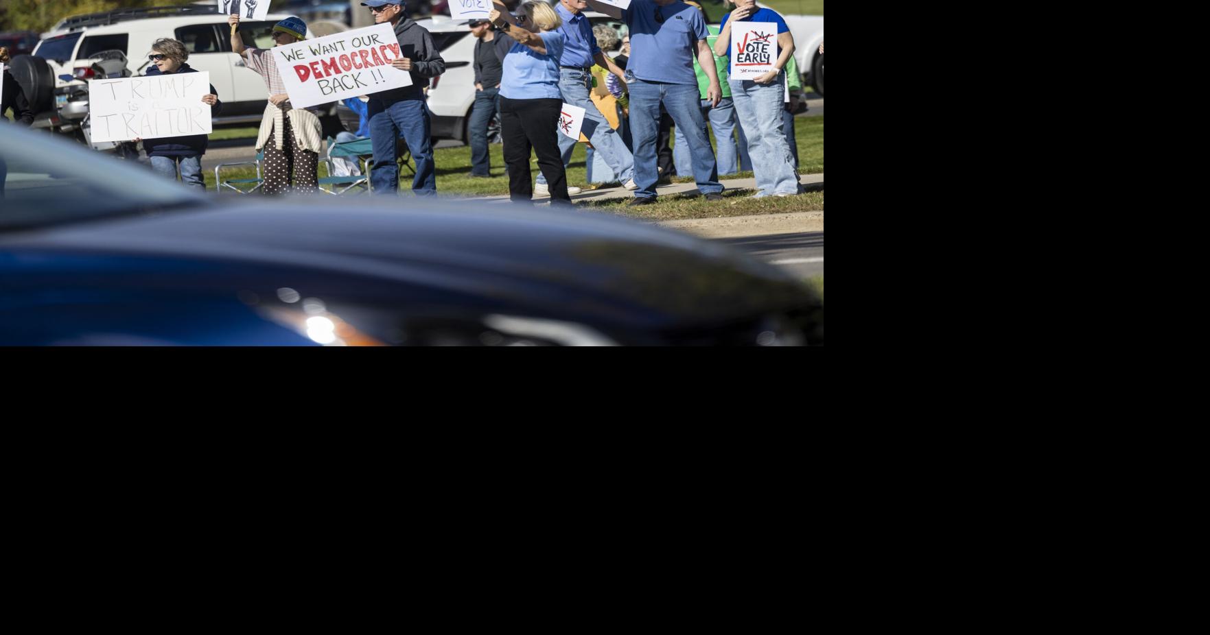 No Kings rallies across North Dakota emphasize early voting