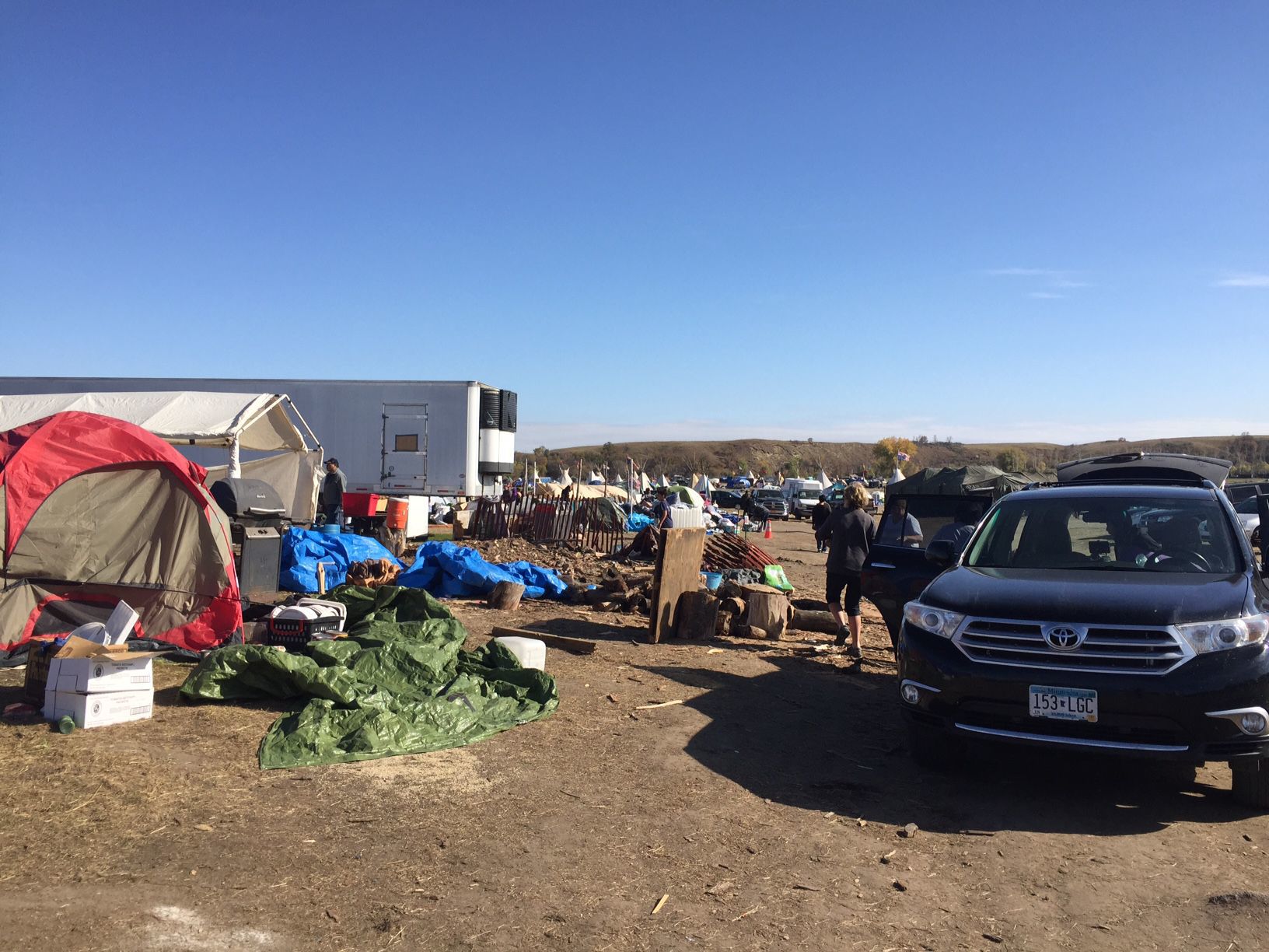 Delivering supplies to protest camp could warrant 1 000 fine