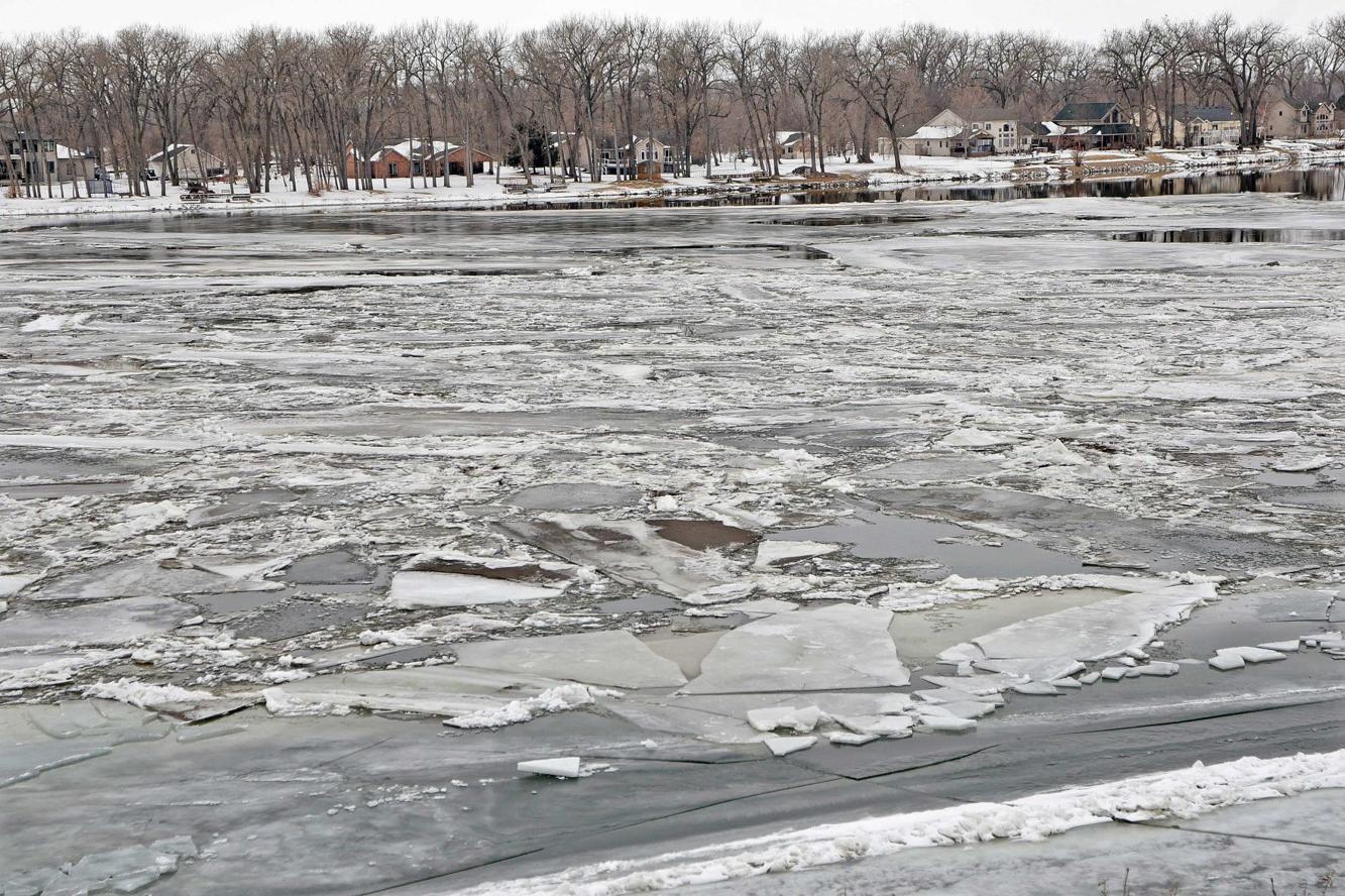 Missouri River Ice Jam