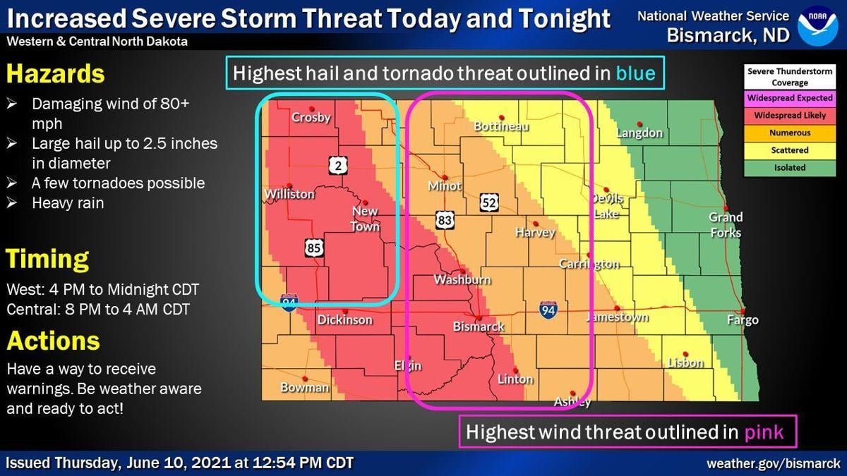 Widespread Severe Weather Forecast For Western Central North Dakota Local News For Bismarck Mandan North Dakota Bismarcktribune Com Widespread Severe Weather Forecast For Western Central North Dakota Local News For Bismarck Mandan North Dakota Bismarcktribune Com