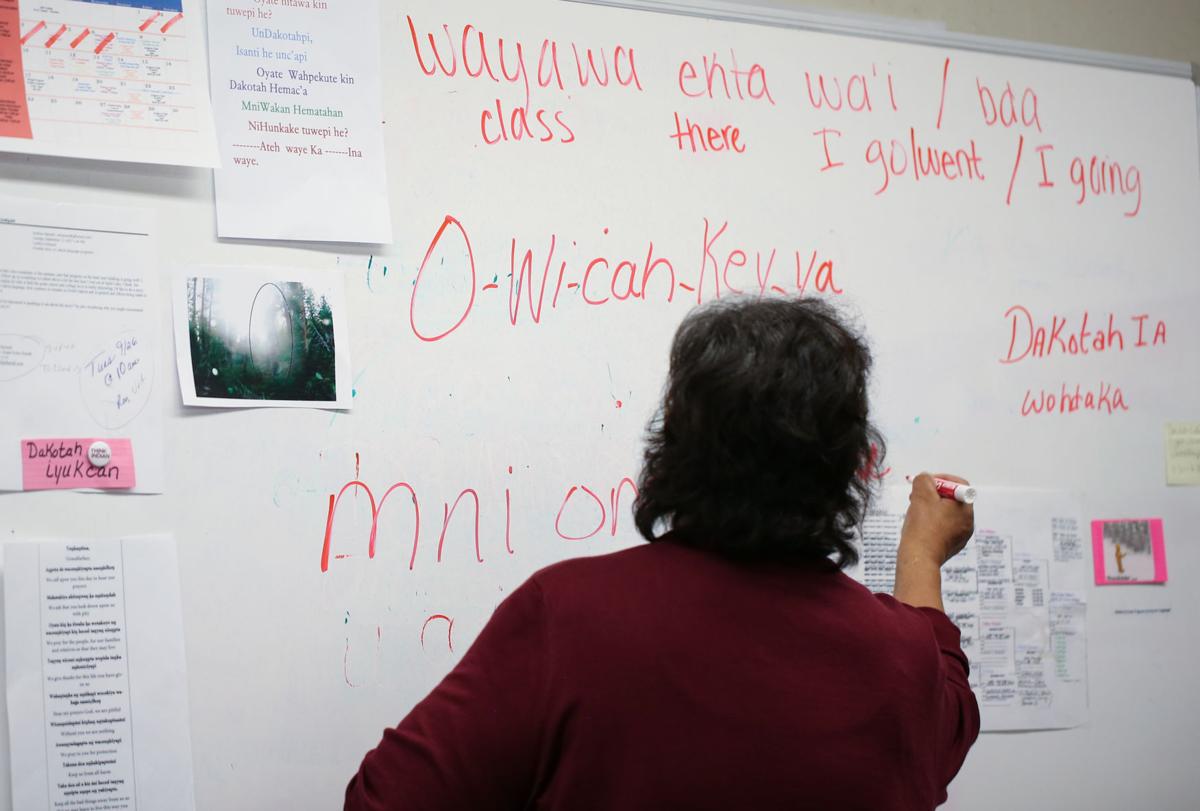 Finding their voice New program seeks to save the Dakota language