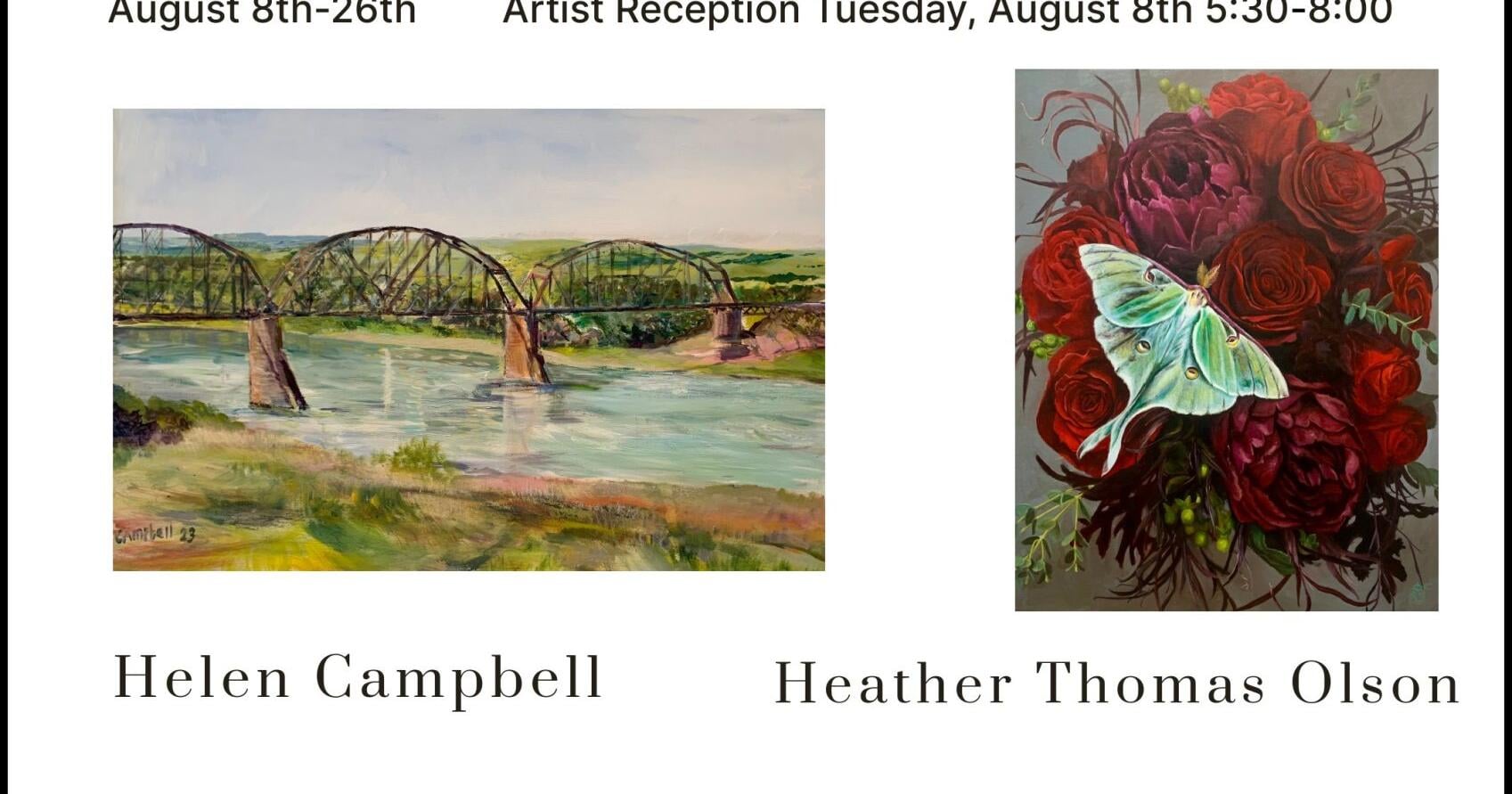 Bismarck Downtown Artists Cooperative features Heather Thomas Olson and Helen Campbell - Vimarsana News