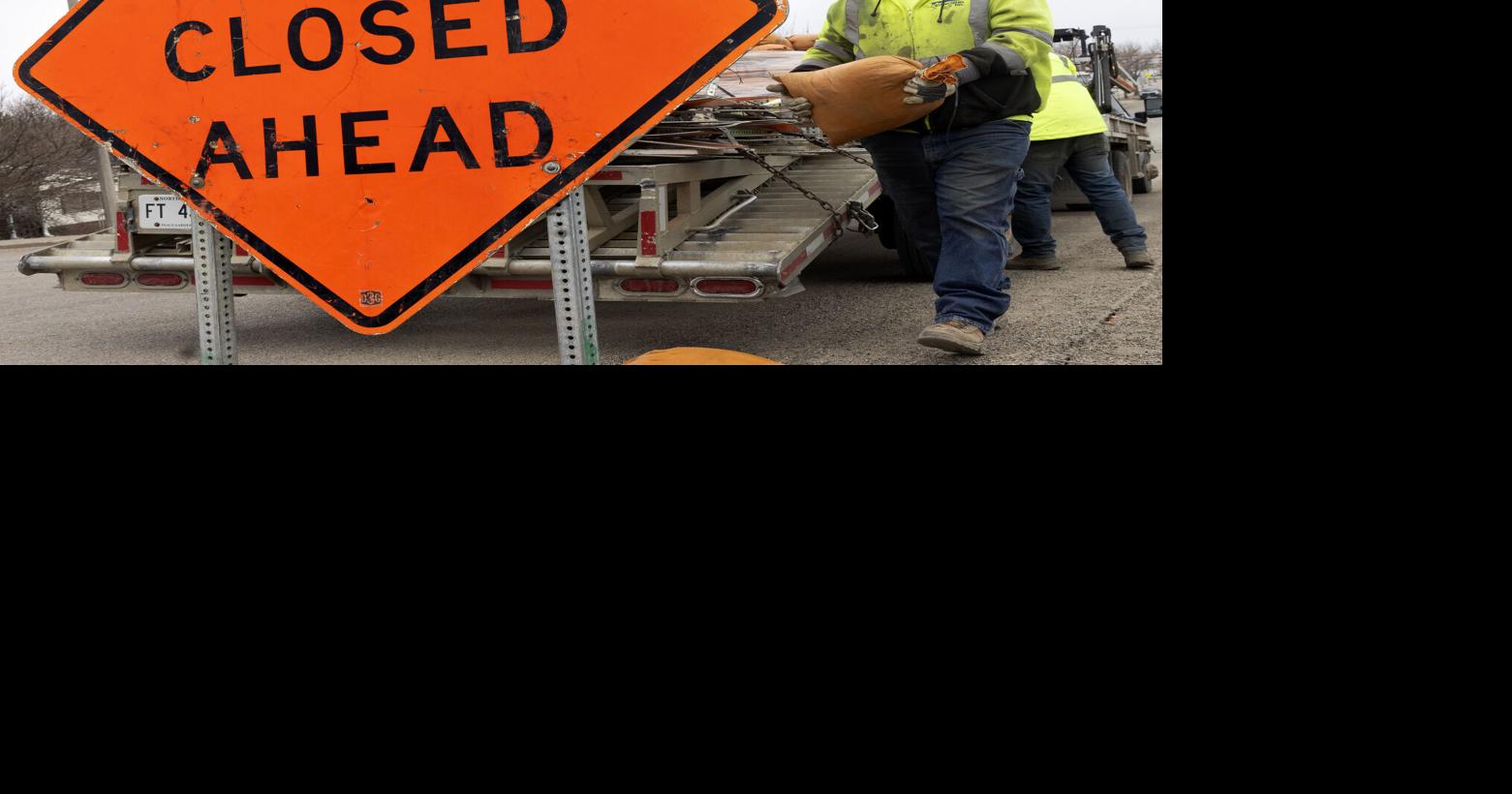 Roads near Bank of North Dakota to close