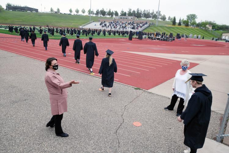 Mandan High School celebrates graduation with modified ceremony