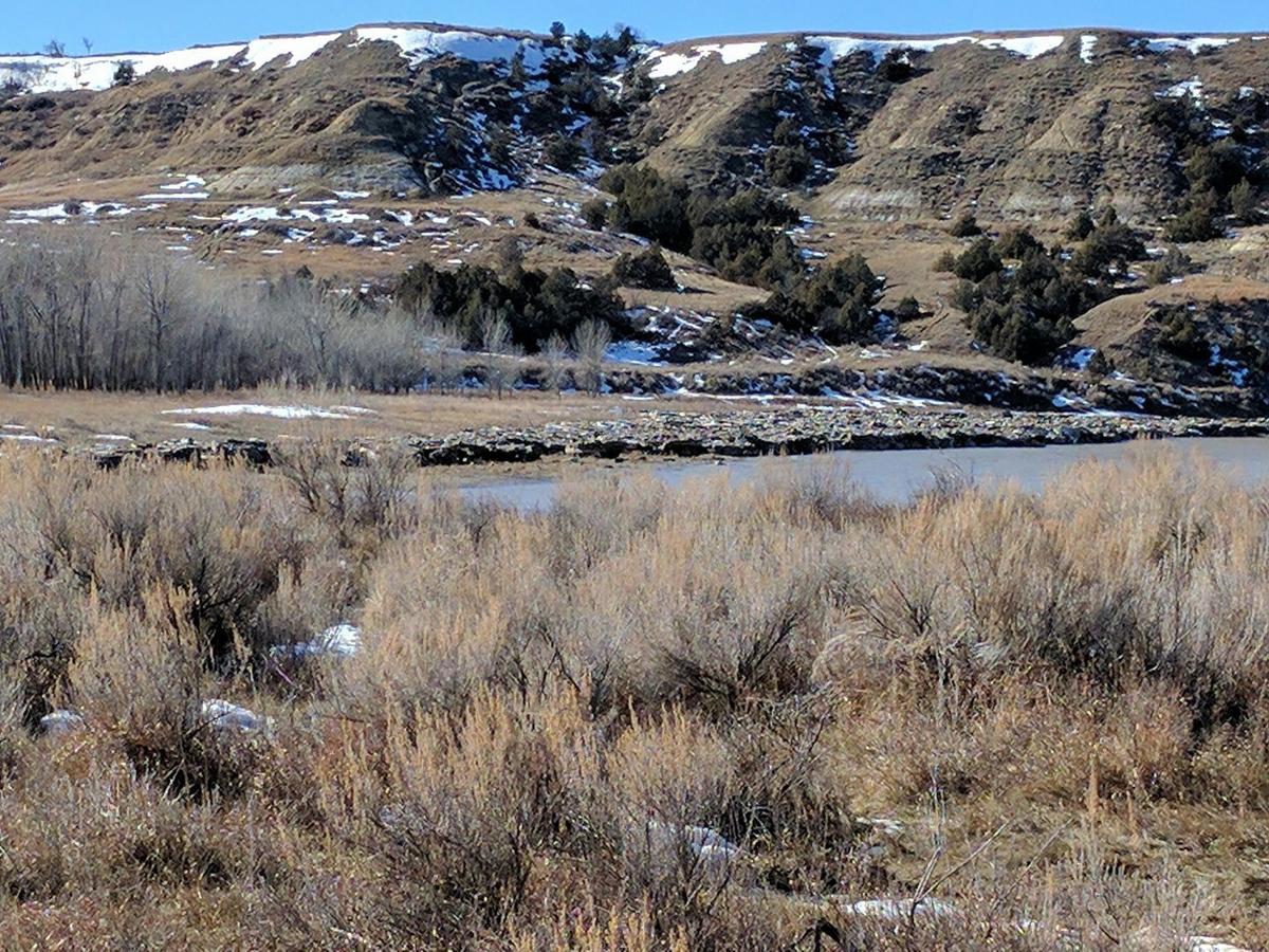 The Ice is out on the Little Missouri River