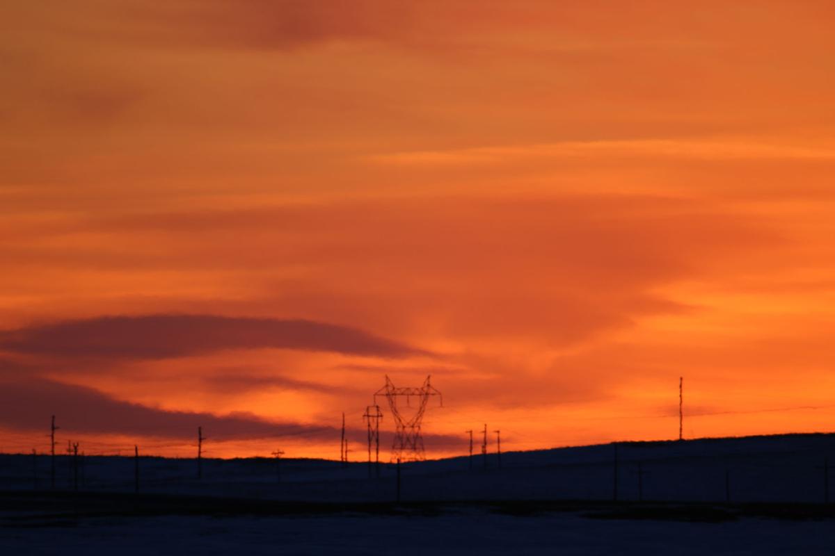 A Red Hot Sunset