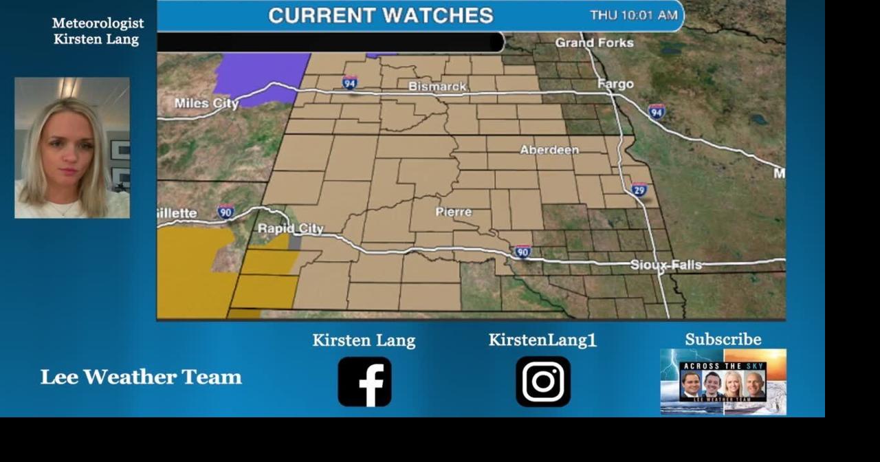 High winds blowing through the Dakotas, Meteorologist Kirsten Lang has