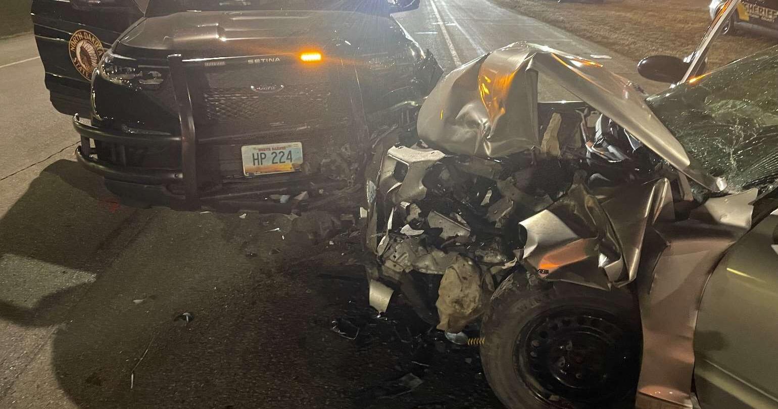 Wrong-way driver strikes Patrol vehicle in north Bismarck - Vimarsana News