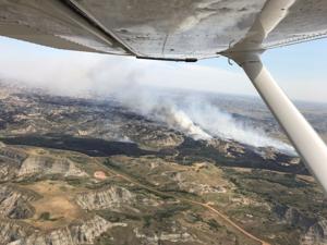 Wildfire in western N.D. 95 percent contained