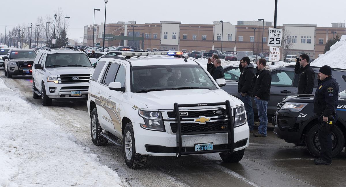 Dozens of law enforcement join escort for fallen Rolette County deputy North Dakota News