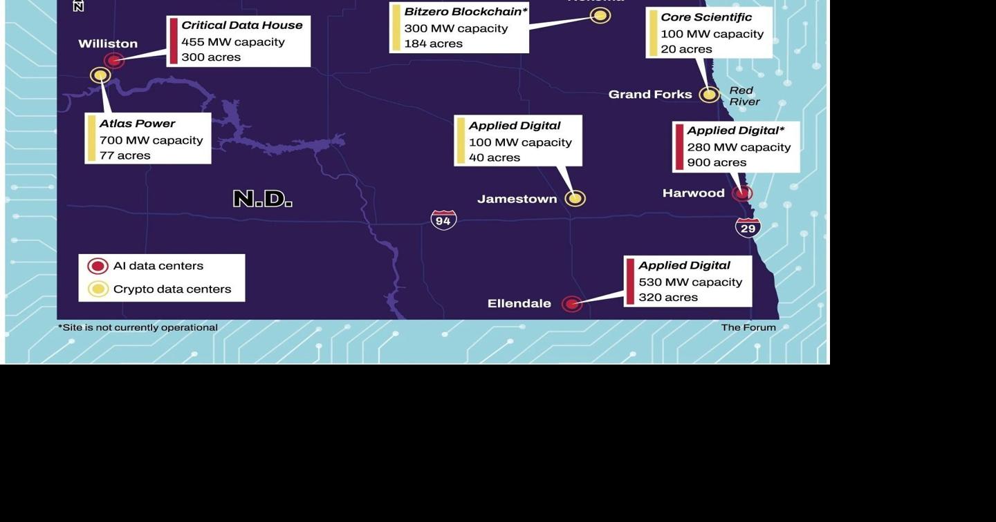 Data centers in North Dakota: How many are there and where will the next ones be planted?