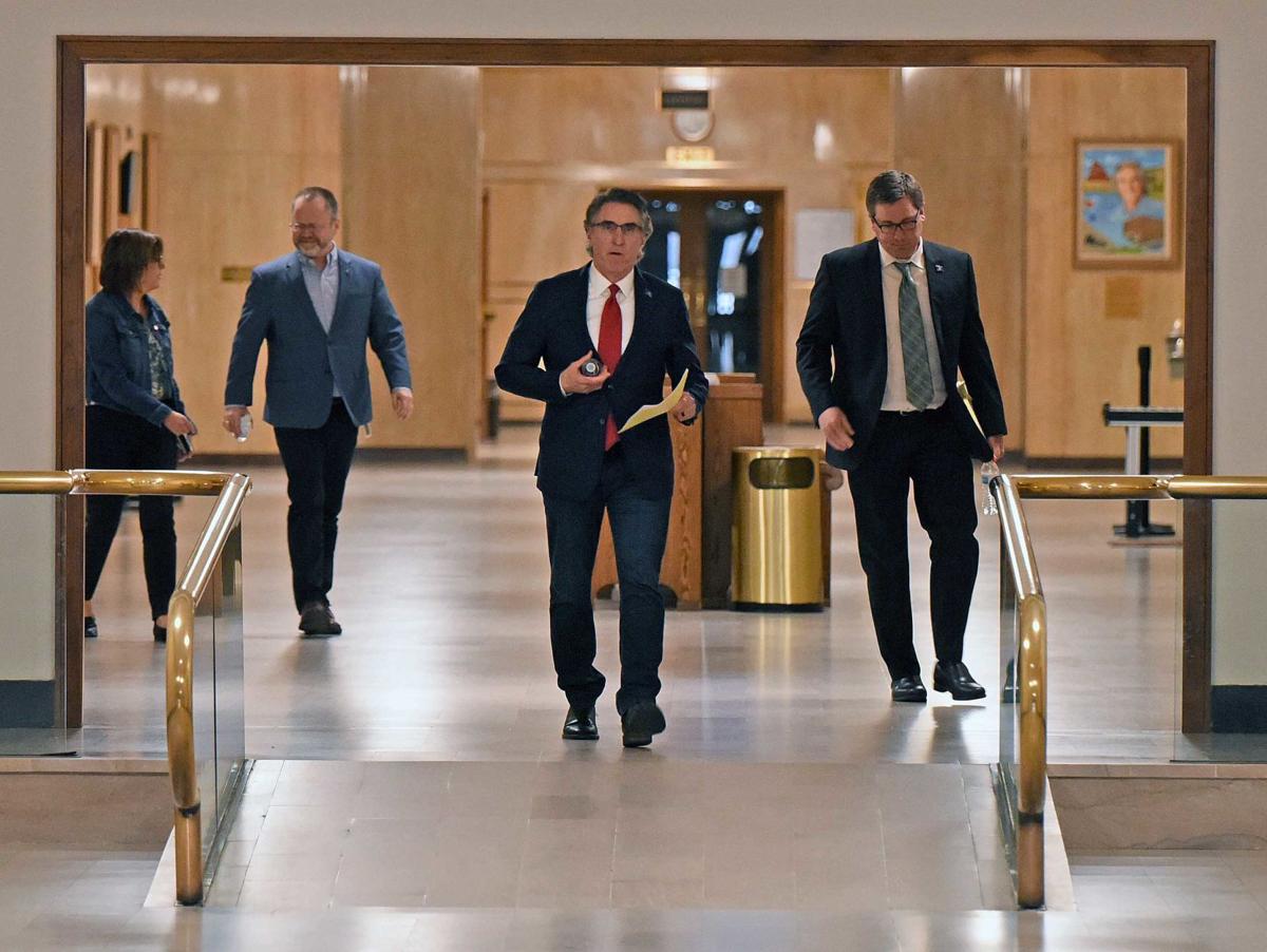 Burgum Sanford Keeping Distance Amid Pandemic Government Politics And Elections Bismarcktribune Com