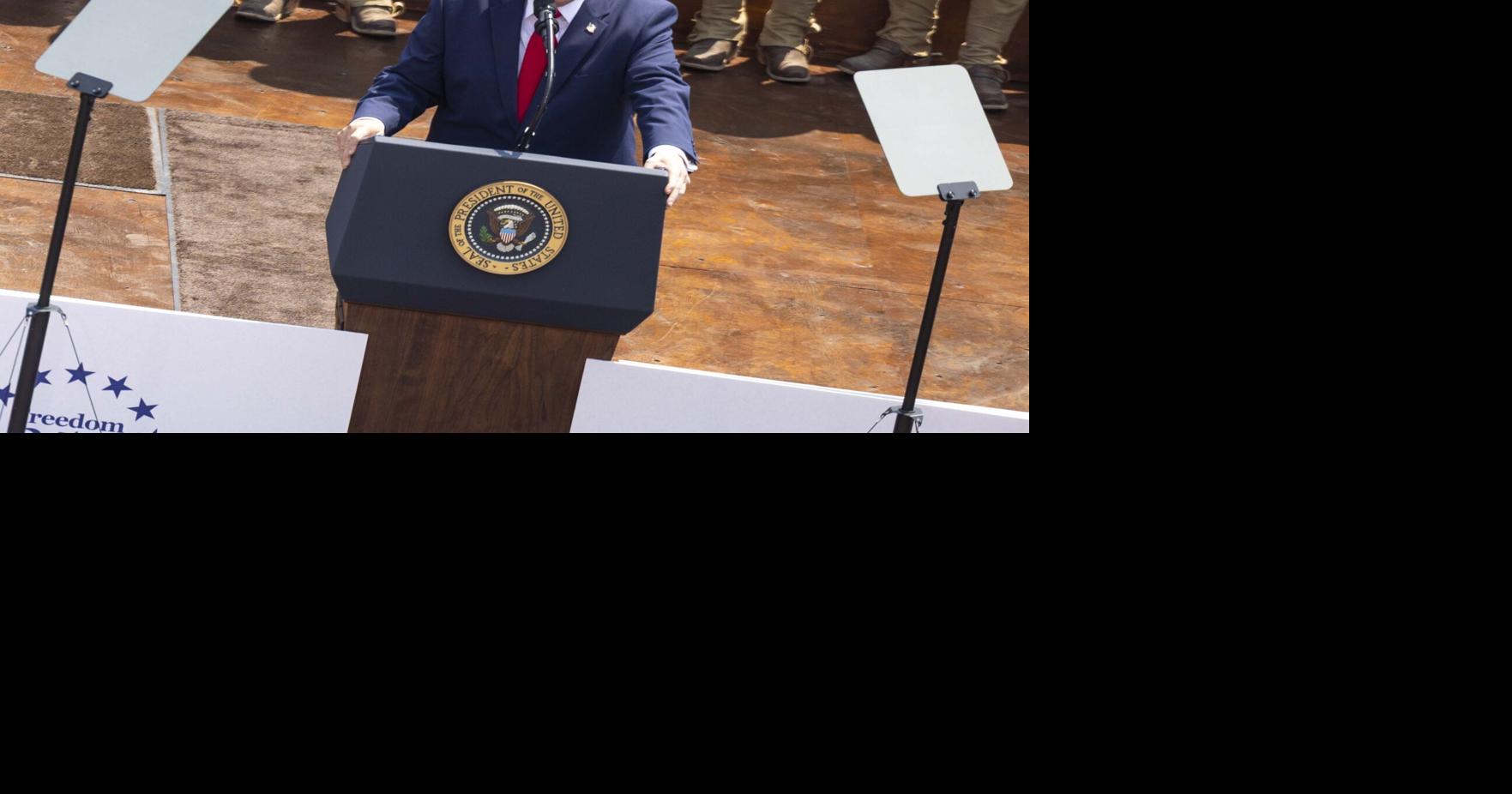 Trump announces $750,000 for North Dakota's TR Library, compares himself to Roosevelt in Medora speech