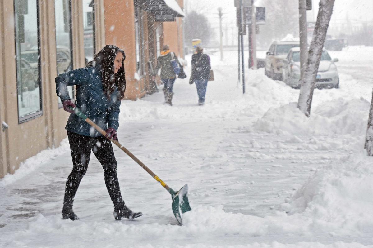 Winter storm moves out of North Dakota, leaves behind heavy snow, ice