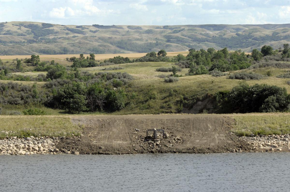 Raleigh Reservoir, Fish Creek Dam lowered for repairs North Dakota