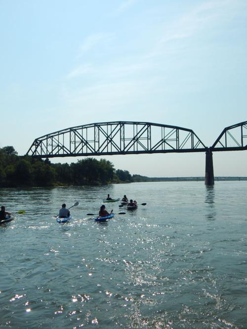 Labor Day weekend kayakers