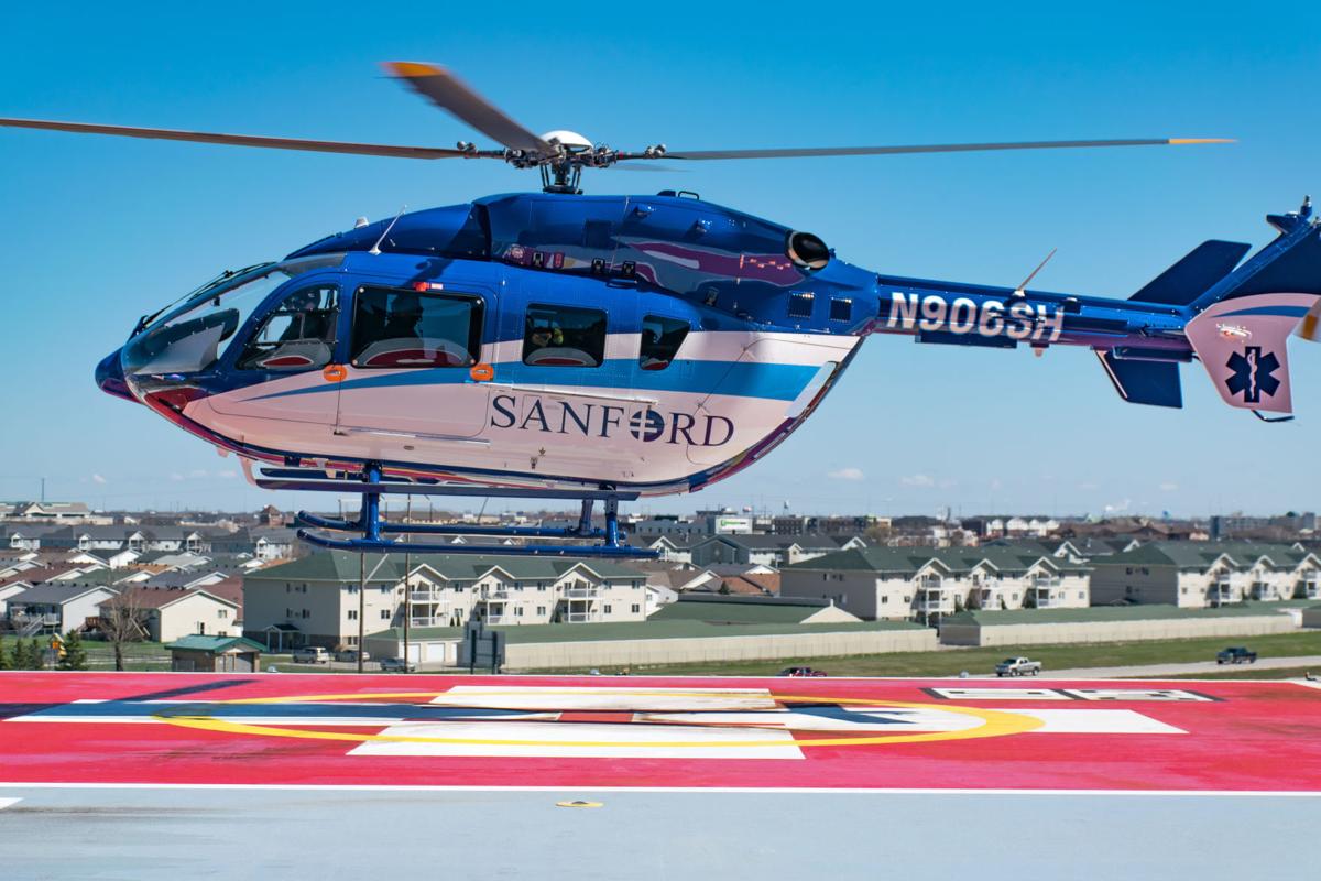 Providing care by air, Sanford tests helipad at new south ...