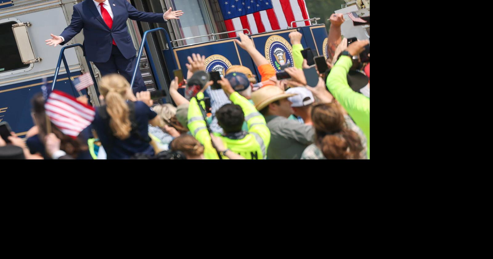 Trump in North Dakota ahead of Theodore Roosevelt library opening