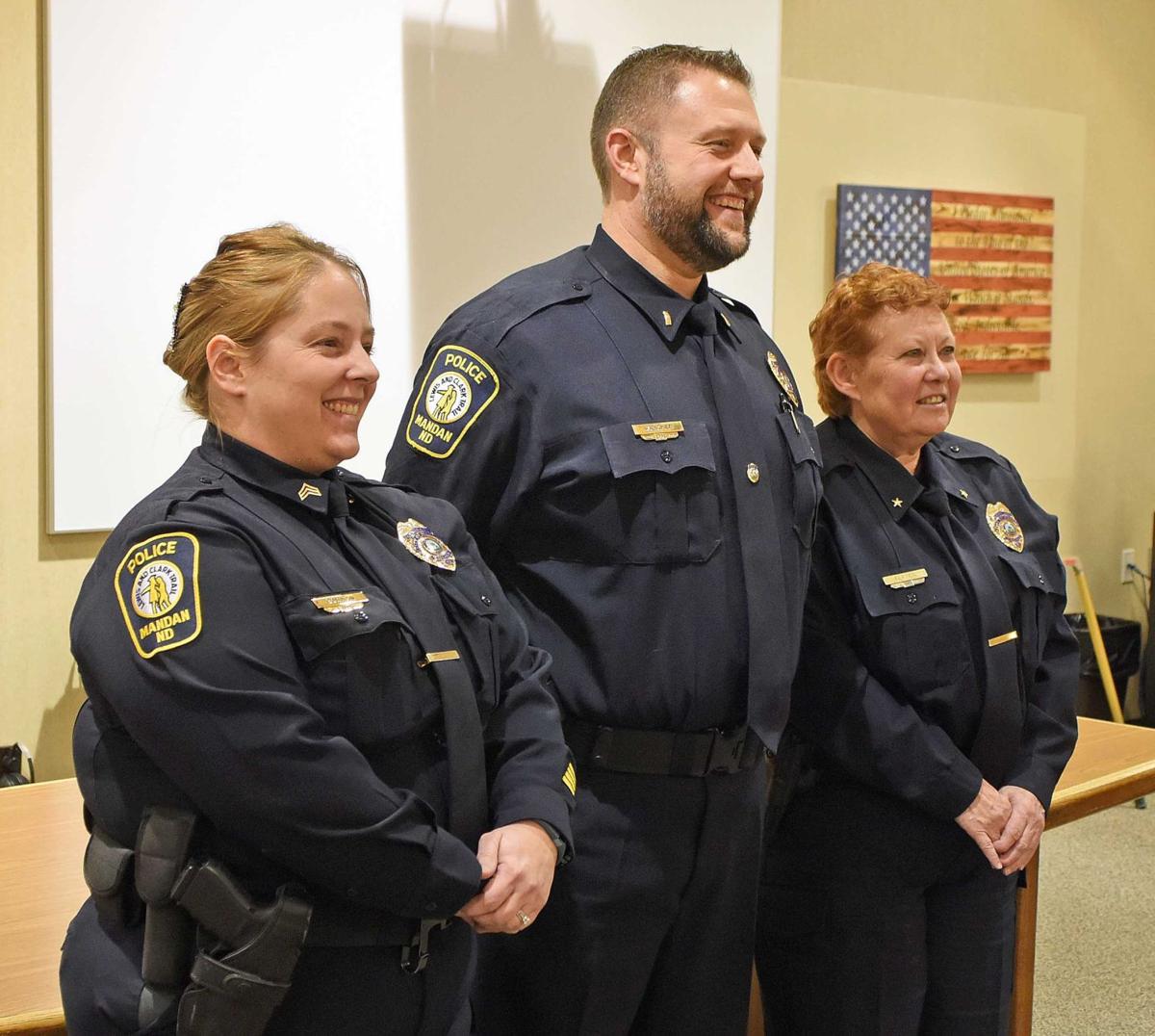 Mandan Police promote 3 officers Mandan