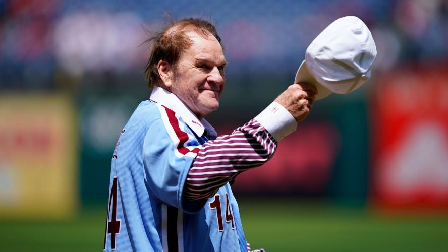 Pete Rose dismisses questions over statutory rape claims in return to Philadelphia: 'It was 55 years ago, babe'