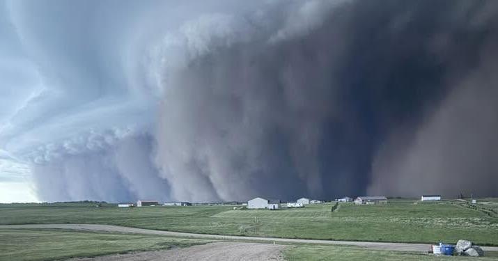 Storm flattens power lines in Williston region, causes rare atmospheric event