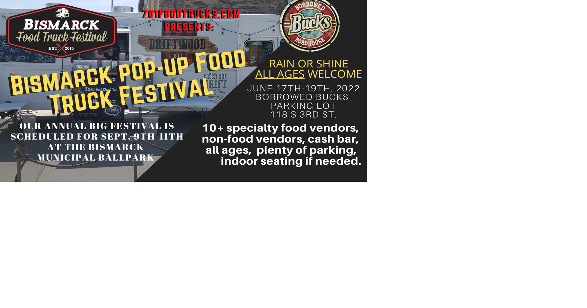 Bismarck PopUp Food Truck Festival set this weekend