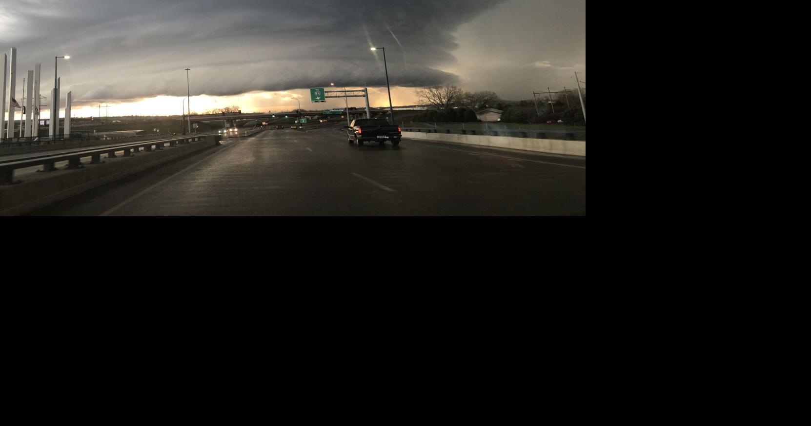 Supercell thunderstorm brings heavy rain, large hail to BismarckMandan
