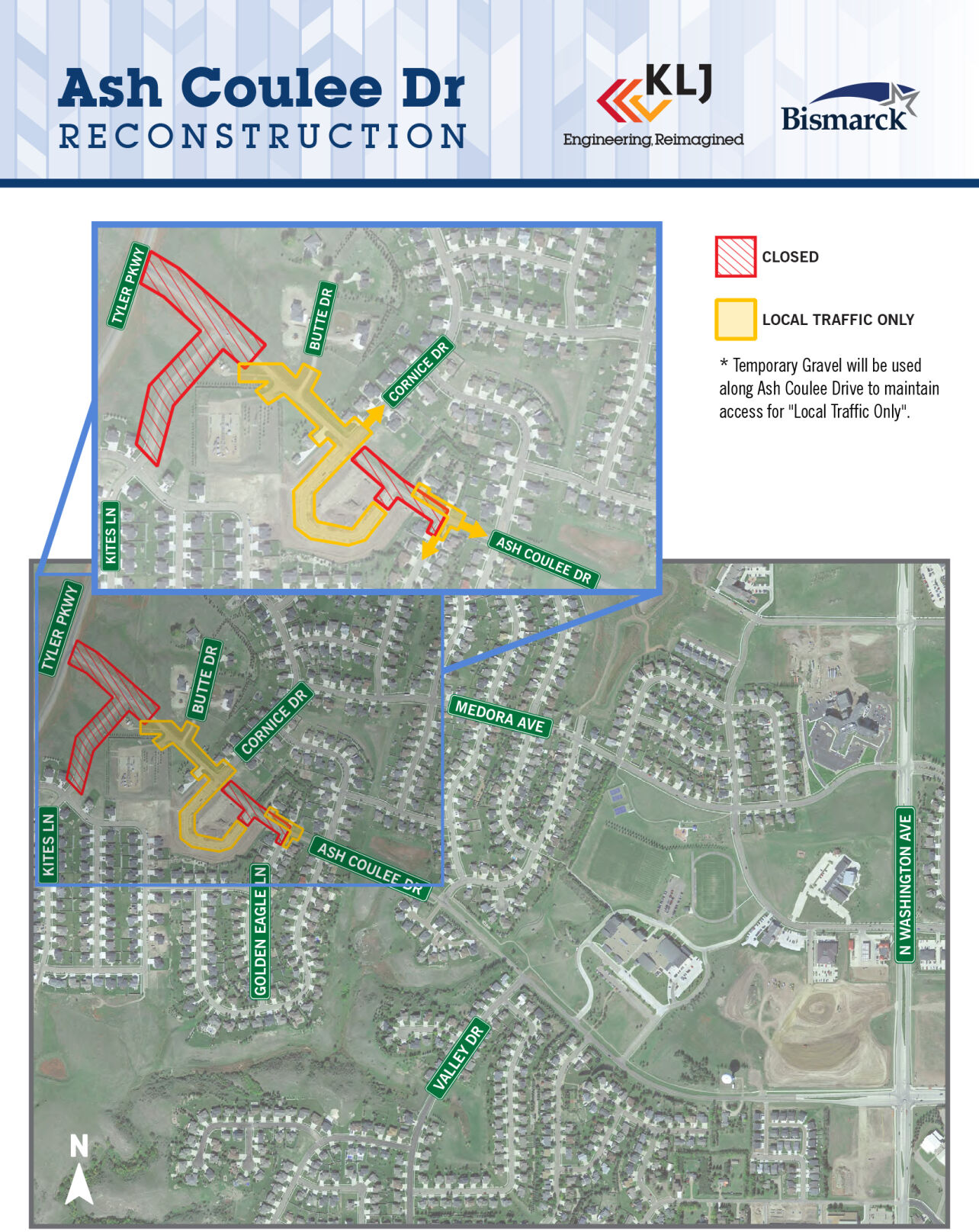 18.9M reconstruction of Ash Coulee Drive beginning in Bismarck