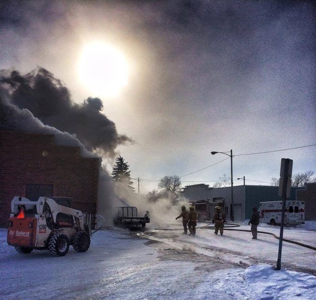 Fire destroys Wishek business