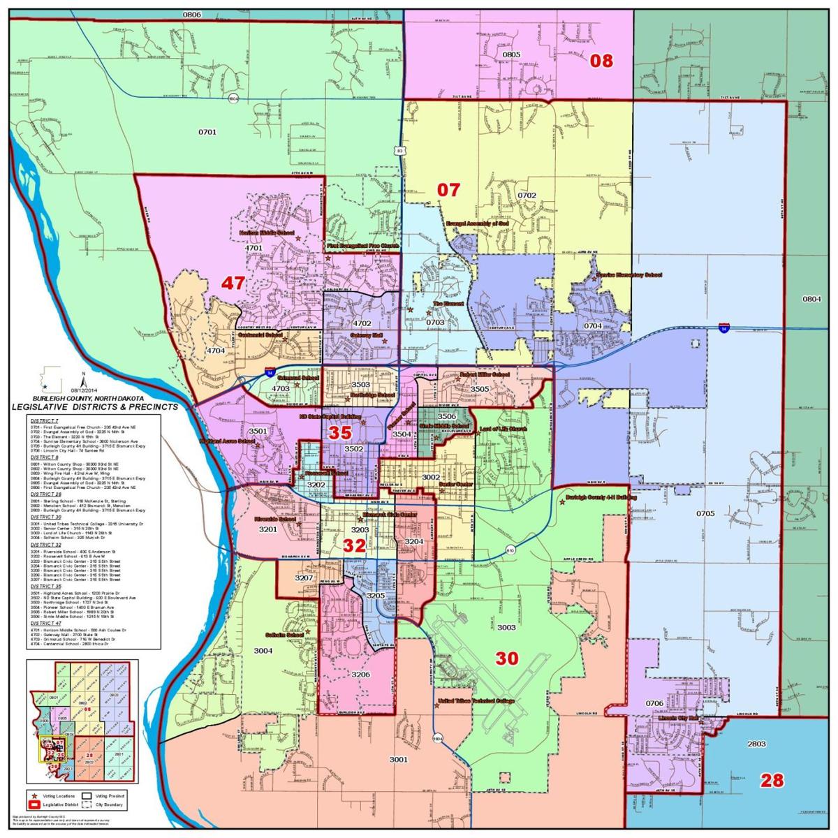 Bismarck Voting Precincts Election