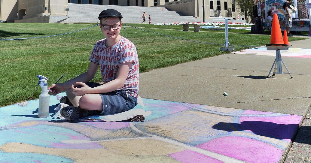 Sidewalk chalk art class set for Capital A'Fair in Bismarck - Vimarsana News