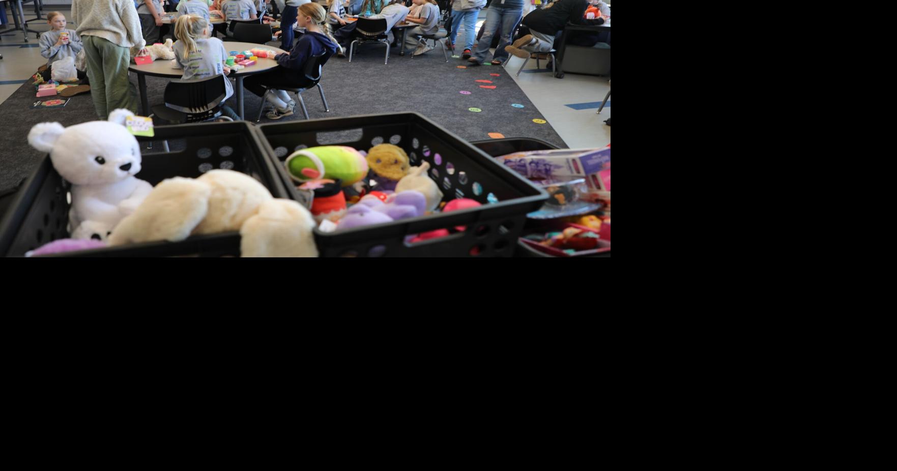 The Bright Side: Bismarck students shop, assemble 200+ kits for hospitalized children