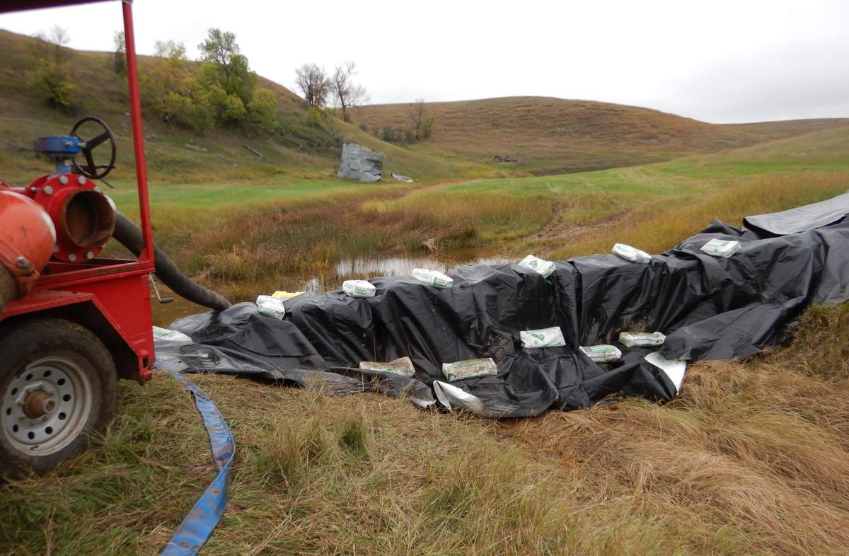 Dunn County Marathon pipeline dam