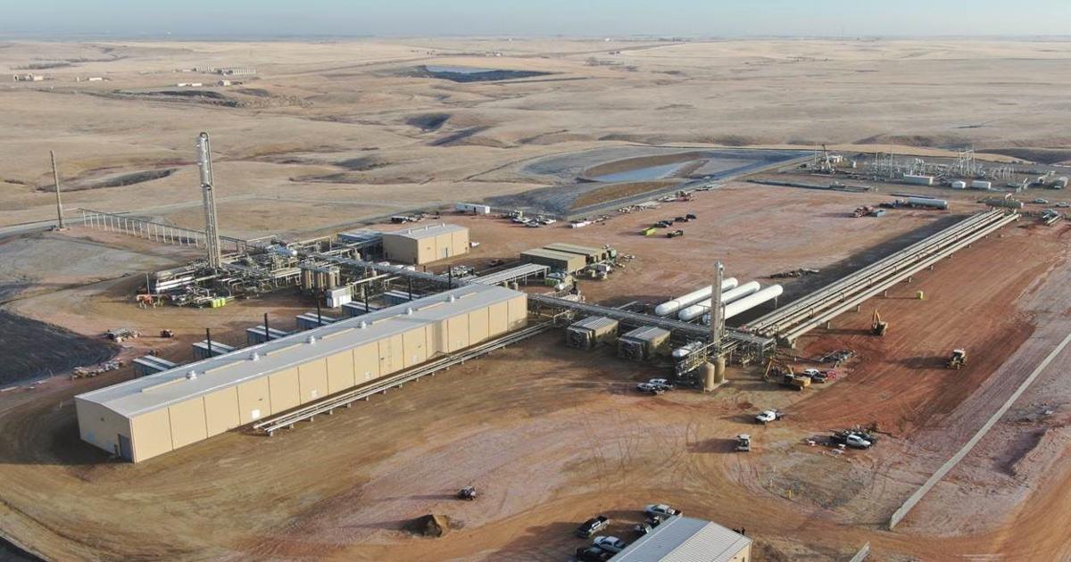 Williams County gas processing plant, pipeline complete