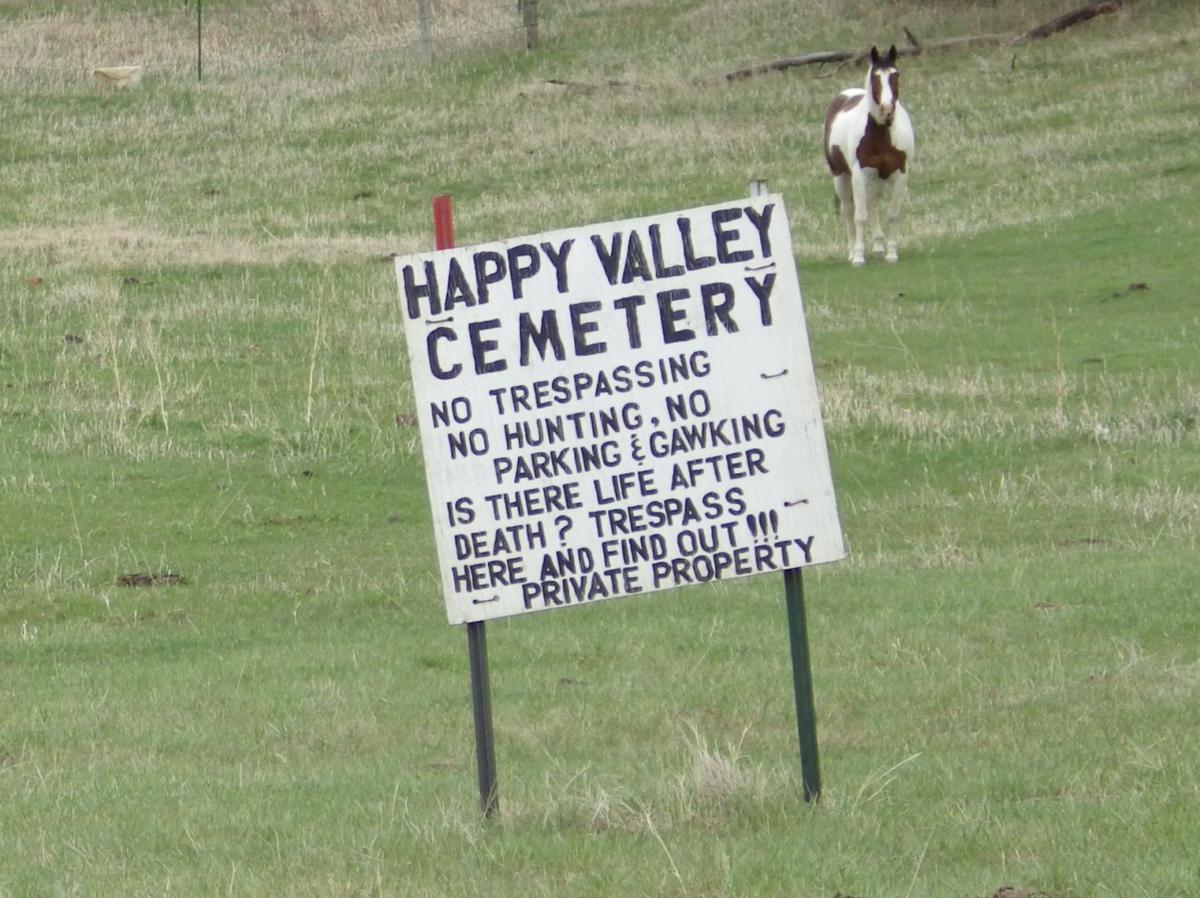 Posted sign