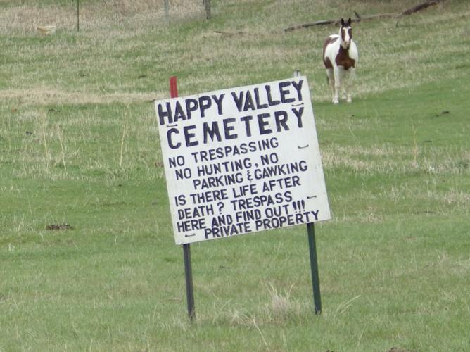 Posted sign