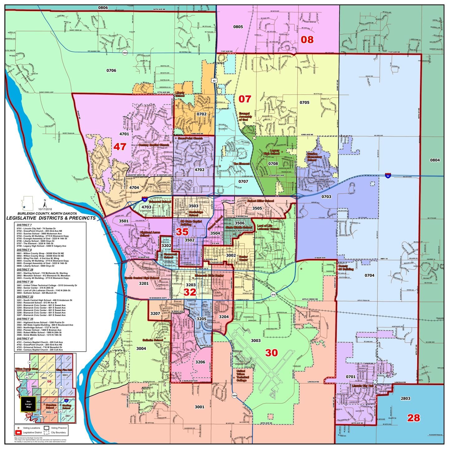 Bismarck-Burleigh Voting Precinct Map | | Bismarcktribune.com