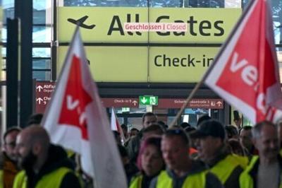 Strike action grounds thousands of flights in Germany