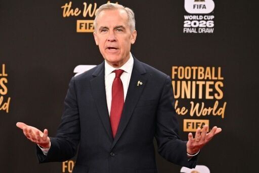 Canadian Prime Minister Mark Carney arrives for the World Cup draw