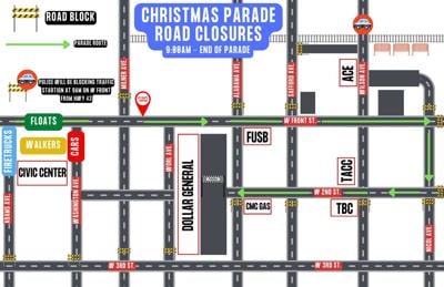 Thomasville Xmas road map