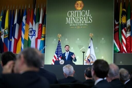 US Vice President JD Vance addresses a ministerial meeting on critical minerals at the State Department