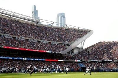 The Chicago Bears say they are looking at sites outside of Illinois for a possible new stadium as they plot a move away from Soldier Field