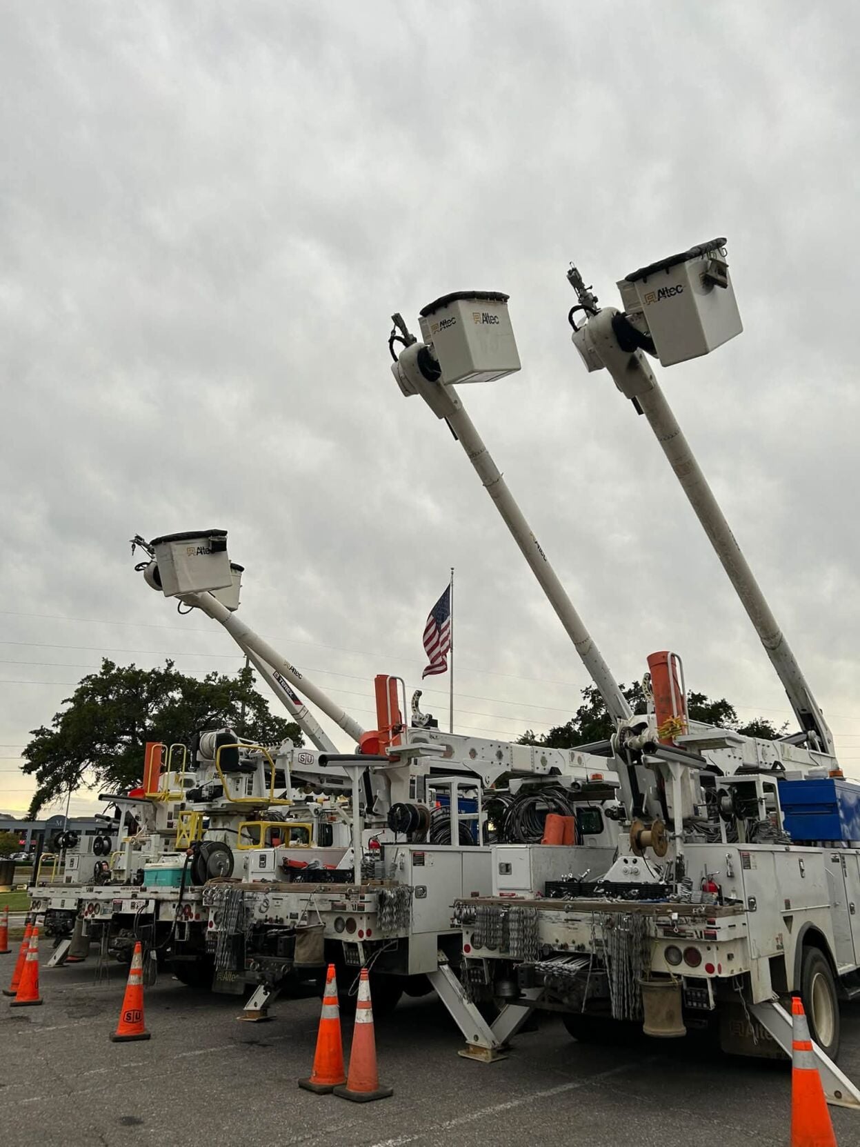 Alabama Power trucks