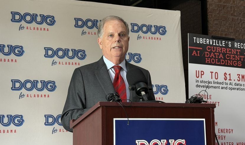 Doug Jones at podium from ADN