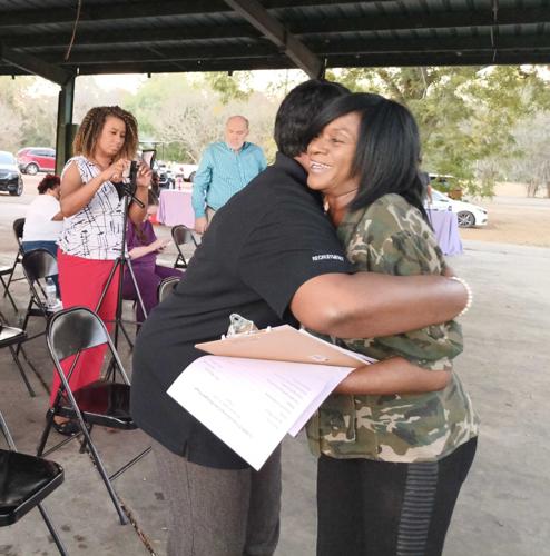 SABRA Candlelight Vigil - hugging