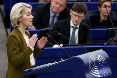 'Europe will stand with Ukraine and support Ukraine every step of the way,' said von der Leyen