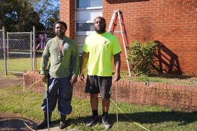 Local businessmen give Clark Elementary a facelift