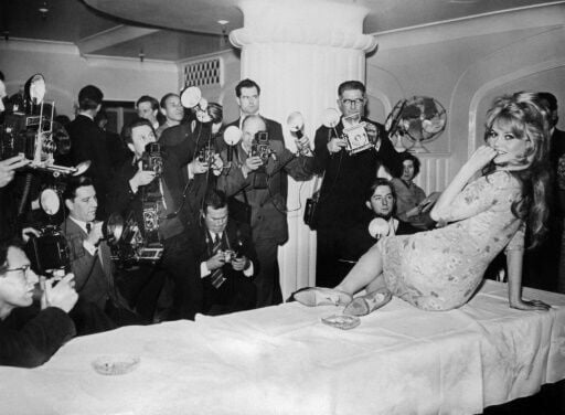 Brigitte Bardot pictured in 1959 in London, in the heyday of her brief but explosive film career